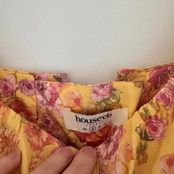 House of CB Tatiana Corset Dress | Yellow Floral - Picture 5 of 8